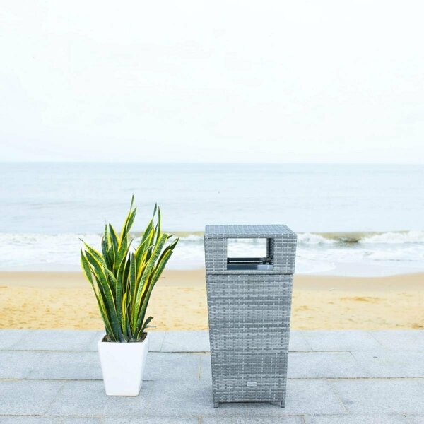 Safavieh Mazeli Trash Bin, Grey PAT7512B